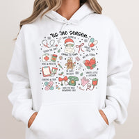 Tis the Season Medical Hoodie, Nurse Christmas Hoodie, Festive Healthcare Pullover Hoodie, Holiday RN Student Hooded Sweatshirt, Nurse Present