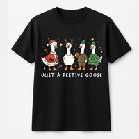 Silly Ducks Holiday Shirt, Festive Goose Christmas T-Shirt, Humorous Goose Lover Graphic Tee, Adorable Xmas Goose T-Shirt, Holiday Duck Lover Present