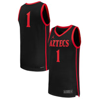 #1 Black San Diego State Aztecs Replica Basketball Jersey
