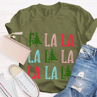 Fa La La Christmas Tree Shirt, Fa La La La Christmas Tree T-Shirt, Festive Holiday Tree Graphic Tee, Adorable Christmas Tree Tee, Xmas Present