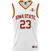 #23 Iowa State Cyclones Lightweight Basketball Jersey - White