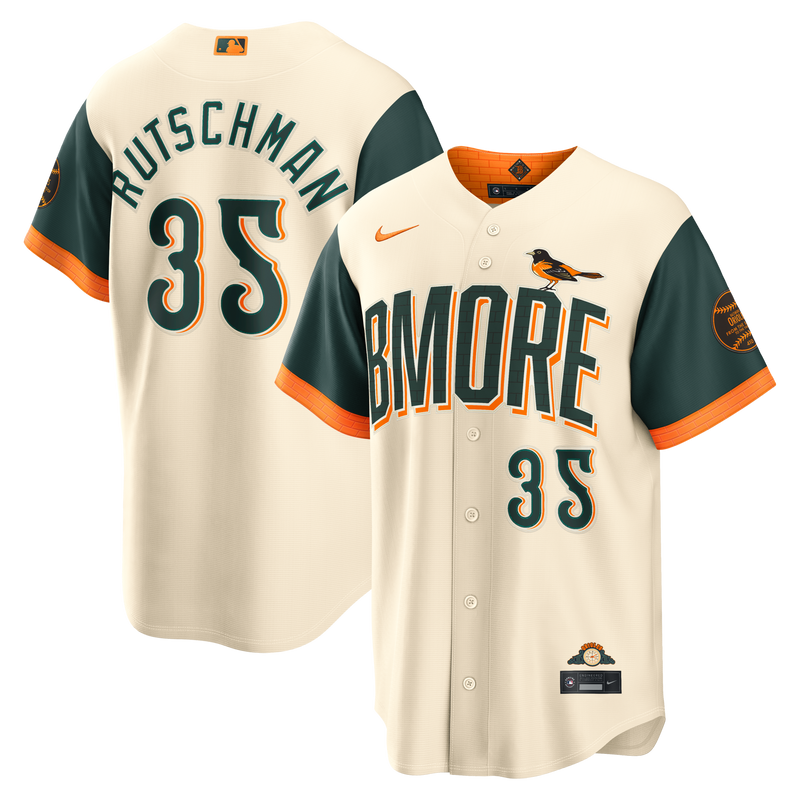 Baltimore Orioles Adley Rutschman Cream 2026 City Connect Stadium Jersey