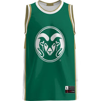 Colorado State Rams Lightweight Basketball Jersey - Green