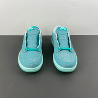 Low Top Sneakers, Blue Colorway, Lace Up Design, Casual Gift for Sneaker Fans