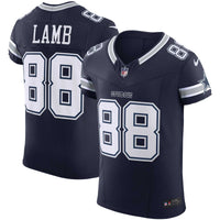 Dallas Cowboys CeeDee Lamb Navy Team Elite Jersey
