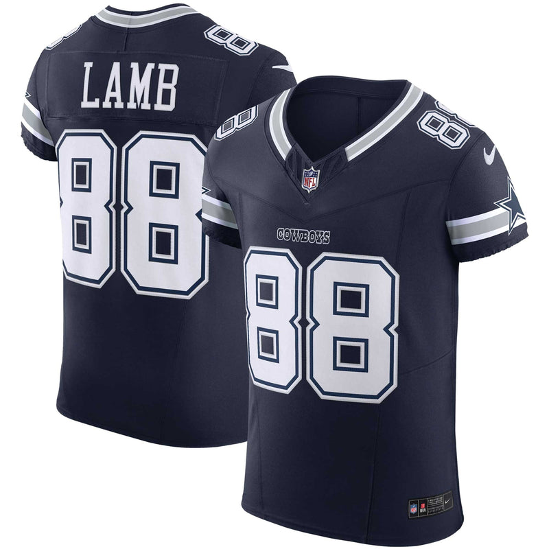 Dallas Cowboys CeeDee Lamb Navy Team Elite Jersey