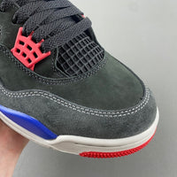 Low Top Sneakers, Blue Black Red Colorway, Lace Up Design, Casual Gift for Sneaker Fans