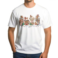 Adorable Holiday Coffee Shirt, Gingerbread Hot Cocoa T-Shirt, Christmas Gingerbread Graphic Tee, Festive Winter Coffee Tee, Coffee Lover Present