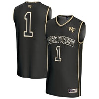 #1 Wake Forest Demon Deacons Lightweight Basketball Fashion Jersey - Black