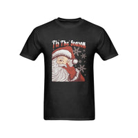 Vintage Christmas Holiday Graphic Tee, Tis the Season Santa Claus Shirt, Retro Xmas Santa T-Shirt, Mens Winter Festive Tee Present