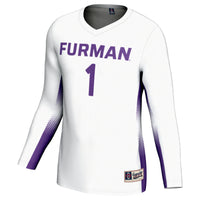 #1 Furman Paladins Lightweight Volleyball Jersey - White