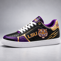 LSU - Purple, Gold and Tiger Pride on Low Tops