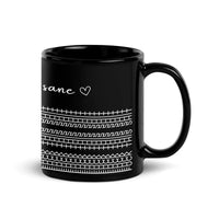 Comfy Winter Stitch Effect Coffee Mug, Nordic Sweater Pattern Ceramic Mug, Fair Isle Holiday Mug, Adorable Christmas Present for Drinkers