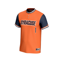 #1 Syracuse Orange Lightweight Collegiate Softball Fashion Jersey - Orange
