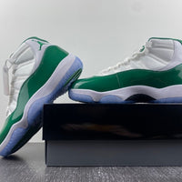 Low Top Sneakers, Green White Colorway, Lace Up Design, Casual Gift for Sneaker Fans