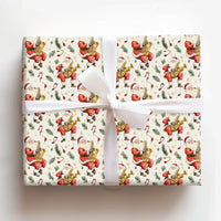 Jazz Santa Gift Wrap, Santa Playing Saxophone Wrapping Paper, Watercolor Christmas Wrapping Paper, Musical Holiday Present Wrapping Paper