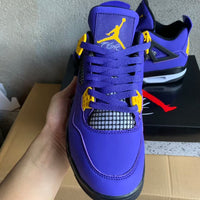 Low Top Sneakers, Purple Black Yellow Colorway, Lace Up Design, Casual Gift for Sneaker Fans