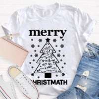 Humorous Math Christmas Shirt, Merry Christmath T-Shirt, Math Pun Holiday Graphic Tee, Mathematics Teacher Christmas Present, Student Xmas Top