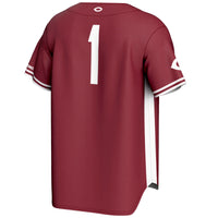 #1 UChicago Maroons Lightweight Baseball Fashion Jersey - Maroon