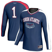 #1 Florida Atlantic Owls Lightweight Collegiate Volleyball Fashion Jersey - Navy