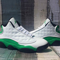 Sneakers, White Green Colorway, Lace Up Design, Casual Gift for Sneaker Fans