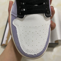 Low Top Sneakers, Purple Gray Colorway, Lace Up Design, Casual Gift for Sneaker Fans