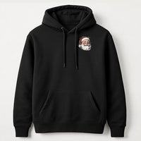 Classic Christmas Pocket Hoodie, Vintage Santa Claus Hoodie, Retro Santa Graphic Sweatshirt, Comfy Holiday Hoodie, Winter Xmas Present for Him