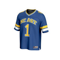 #1 North Carolina A&T Aggies Lightweight Collegiate Football Fashion Jersey - Navy