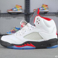 Sneakers, White Black Red Colorway, Lace Up Design, Casual Gift for Sneaker Fans