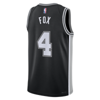 San Antonio Spurs Icon Edition Swingman Jersey - Black - De'Aaron Fox
