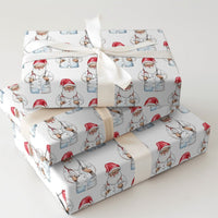 White Lab Coat Christmas Gift Wrap, Doctor Santa Wrapping Paper, Watercolor Medical Santa Wrapping Paper, Nurse Doctor Holiday Gift Wrap