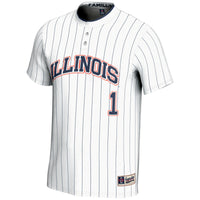 #1 Illinois Fighting Illini Lightweight Softball Jersey - White
