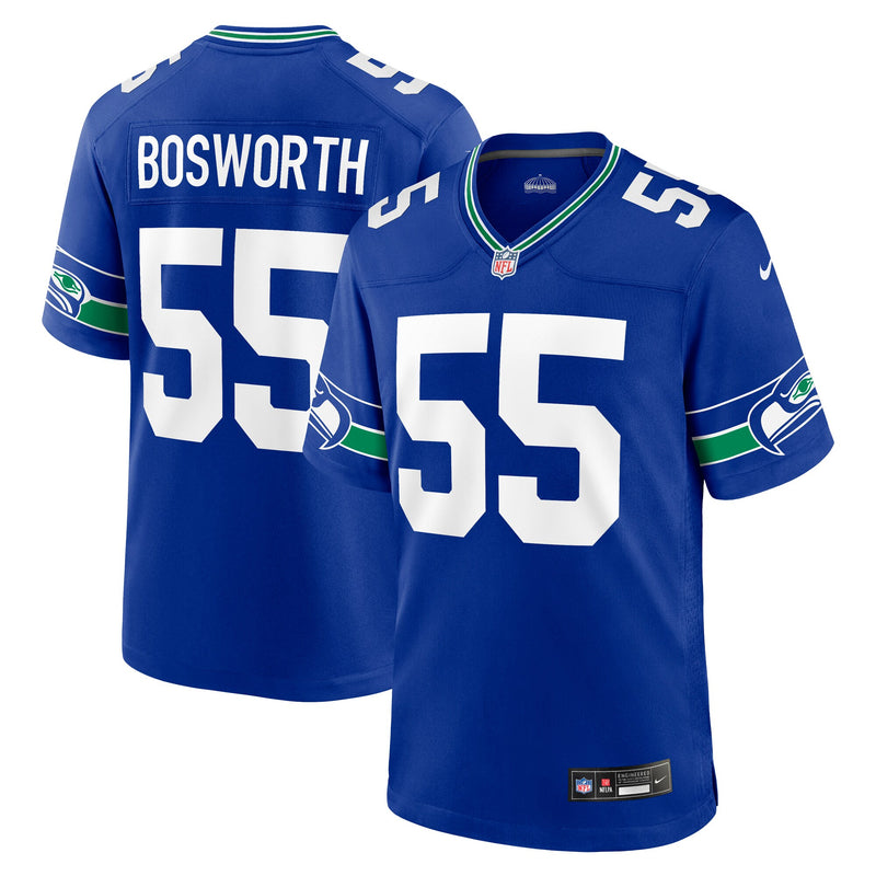 Seattle Seahawks Brian Bosworth Royal Retired Player Alternate Game Jersey