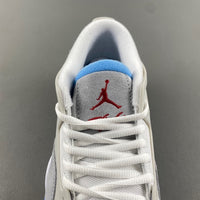Low Top Sneakers, White Gray Colorway, Lace Up Design, Casual Gift for Sneaker Fans