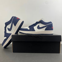 Low Top Sneakers, Blue White Colorway, Suede Footwear, Lace Up Design, Casual Gift for Sneaker Fans