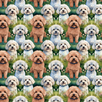 Maltipoo Christmas Gift Wrap, Maltipoo Dog Wrapping Paper, Adorable Puppy Holiday Wrapping Paper, Dog Lover Gift Wrap, Pet Breed Present Paper