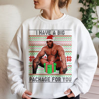 Humorous Meme Holiday Sweatshirt, Ugly Christmas Sweatshirt, Retro Xmas Party Crewneck, Humorous Christmas Sweatshirt, Unisex Holiday Present