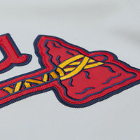 Atlanta Braves Chipper Jones Gray 1995 Throwback Authentic Jersey