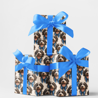 Curly Canine Breed Gift Wrap, Spanish Water Dog Wrapping Paper, Watercolor Pet Wrapping Paper, Dog Lover Christmas Gift Wrap