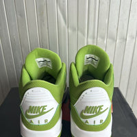Mid Top Sneakers, Green White Colorway, Lace Up Design, Casual Gift for Sneaker Fans