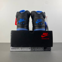 Low Top Sneakers, Blue Black Colorway, Leather Footwear, Lace Up Design, Casual Gift for Sneaker Fans