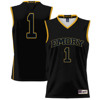 #1 Emory Eagles Lightweight Basketball Jersey - Black