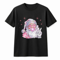 Bubblegum Pop Art Santa Shirt, Retro Disco Santa T-Shirt, Funky Disco Santa Graphic Tee, Humorous Christmas Holiday Shirt, Xmas Present for Her
