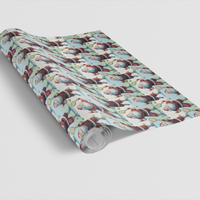 Humorous Sport Holiday Gift Wrap, Tennis Santa Christmas Wrapping Paper, Court Player Xmas Wrapping Paper, Athletic Xmas Gift Wrapping Paper