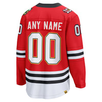 Chicago Blackhawks Red Centennial Breakaway Custom Jersey