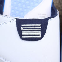 Slides, White Blue Colorway, Slip On Design, Casual Gift for Shoe Lovers
