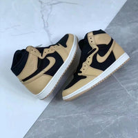 Sneakers, Black Beige Colorway, Lace Up Design, Casual Gift for Sneaker Fans