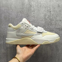 Low Top Sneakers, Off White Yellow Colorway, Lace Up Design, Casual Gift for Sneaker Fans