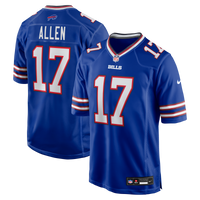 Buffalo Bills Josh Allen Royal Team Game Player Jersey