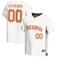 Texas Longhorns NIL Pick-A-Player Lightweight Baseball Jersey - White